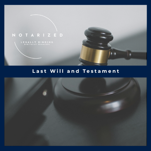 Last will and testament
